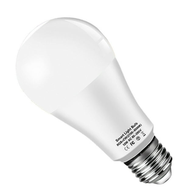 Tignapoo Ampoule LED RGB Intelligente avec Contrôle Vocal et Fonction de Gradation - Base E27, 10W/15W, Température de Couleur Réglable (2700K-6500K) - Compatible avec Tuya/Smart Life et Google/Alexa