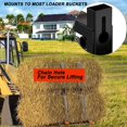 thumbnail image 3 of Clamp on Pallet Forks, Heavy Duty Tractor Forks with Adjustable Stabilizer Bar, Tractor Bucket Forks for Tractor Attachments, Skid Steer, Loader Bucket, Easy to Install on Loader or Skid Steer Bucket, 3 of 7