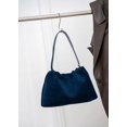 thumbnail image 3 of Cowhide Leather Women Ruched Cloud Bag, Shoulder Underarm Bag, Suede Texture, Large Capacity, 3 of 4