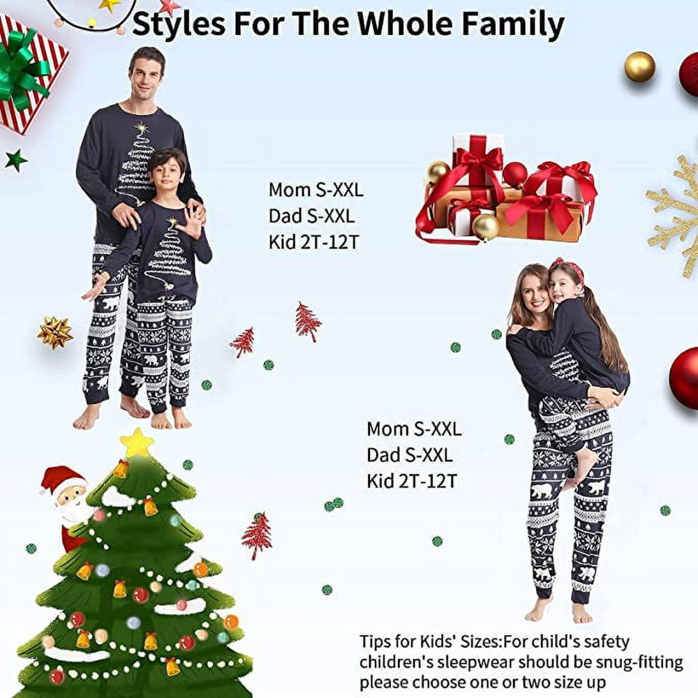 Elf Pajamas Christmas Family Christmas Pjs Matching Sets For women Walmart