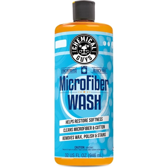 Microfiber ash Detergent – Concentrated Cleaner for Toels and Pads, Removes ax and Polish Residue, Restores Absorbency and Softness, 32 fl oz