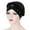 Black, variant on Black Chemo Headwrap for Women Polyester Skull Cap Hair Loss Cover Lightweight Head Covering Hat One Size
