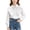 White D, variant on BRGZLK Puff Long Sleeve Shirts for Girls Solid Color Cute Lace Trim Peter Pan Collar Blouse Elegant Casual Button Down Shirt Back to School Outfits White 9-10 Years