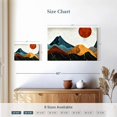 thumbnail image 4 of Elephant Stock Abstract Marble Mountains Wall Art - Horizontal Canvas Wall Art - Lobby Wall Decor - Nature Canvas - Teal And Blue Decor - 24" x 16", 4 of 8