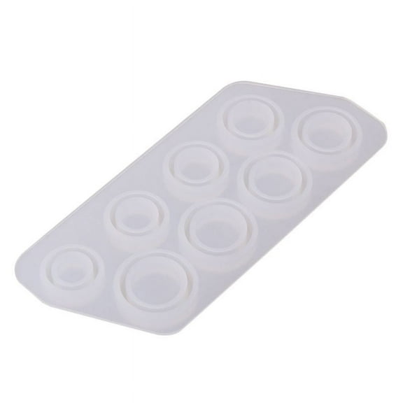 Milue 8 Sizes Rings Epoxy Molds Resin Casting Mold Jewelry Craft Handmade DIY Tool