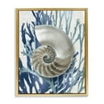 thumbnail image 5 of Stupell Industries Shell Coral Beach Blue Design Metallic Gold Framed Floating Canvas Wall Art, 16x20, by Caroline Kelly, 5 of 5