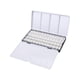 thumbnail image 5 of Estuche de metal para paletas de acuarela, latas de pintura vacías, cajas de paletas, latas de acuarela para bricolaje, acuarelas, óleos, pinturas y 52 medias sartenes, 5 of 8