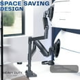 thumbnail image 5 of VIVO Pneumatic Dual Ultrawide Computer Monitor Desk Mount with Extension Pole, 5 of 8