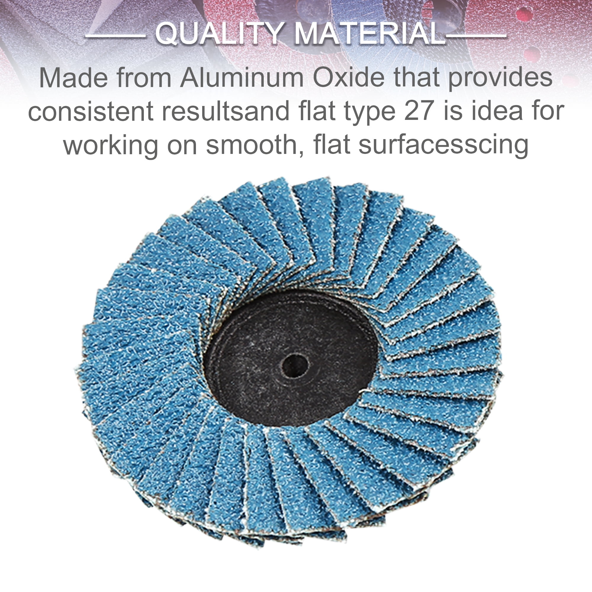 Unique Bargains 42 Pcs 2" Sanding Discs Nylon Lock Surface Coarse Medium Fine