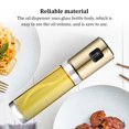 thumbnail image 2 of facefd Oil Sprayer Glass Antislip Household Kitchen Cooking Spray Fine Bottle Reusable Washable Sauce Dispenser Accessories Silver, 2 of 6