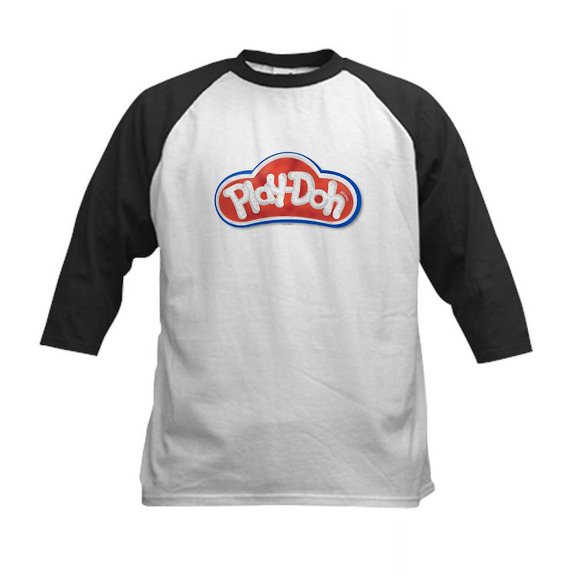 CafePress - Play Doh Classic Logo Baseball Jersey - Kids Cotton Baseball Jersey, 3/4 Sleeve Shirt