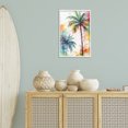 thumbnail image 3 of Stupell Industries Splashed Palm Trees Botanical & Floral Painting White Framed Art Print Wall Art, 16 x 24, 3 of 10