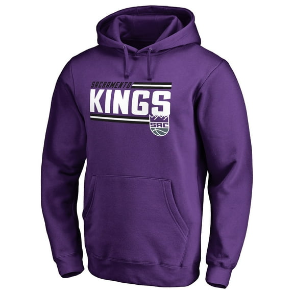 Men's Purple Sacramento Kings Onside Stripe Pullover Hoodie