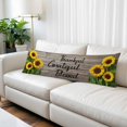 thumbnail image 3 of Sunflower Wooden Long Body Pillow Cover 20x60 Inch, Farmhouse Vintage Botanical Floral Decorative Pillowcase with Zipper, Microfiber Pillow Protector, Soft Breathable Long Pillowcases for Women, 3 of 9