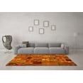 thumbnail image 3 of Ahgly Company Indoor Square Patchwork Yellow Transitional Area Rugs, 5' Square, 3 of 4