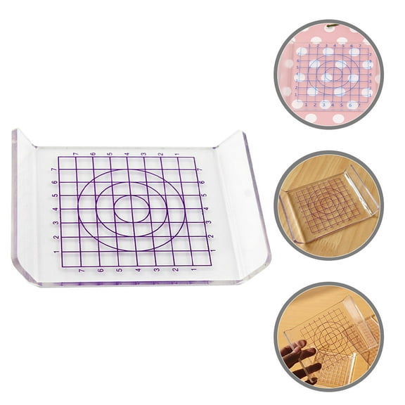 Homoyoyo Transparent Plastic Clay Press Board Sculpture Tool 1 Piece for Modeling and Crafting