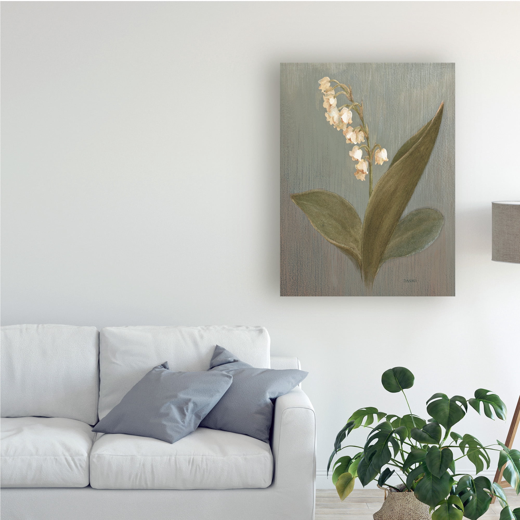 Trademark Fine Art 'May Lily of the Valley Green' Canvas Art by Danhui Nai