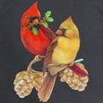 thumbnail image 3 of CafePress - Winter Cardinals Long Sleeve Dark T Shirt - Long Sleeve Dark T-Shirt, 3 of 4