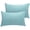 Aqua, variant on Luxclub Luxury Standard Size Wrinkle Free Cooling Pillow Cases, Queen, Medallion Gold, 2 Pack