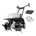 thumbnail image 1 of Open Box Sun Joe 48V Cordless Garden Tiller and Soil Cultivator, Battery Powered Tool, 14"W x 7"D, 1 of 7