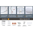 thumbnail image 2 of Depuley 18.9" Modern Dimmable LED Flush Mount Ceiling Light with Remote 3 Color Changeable Timing for Living Dining Room Bedroom, 2 of 10