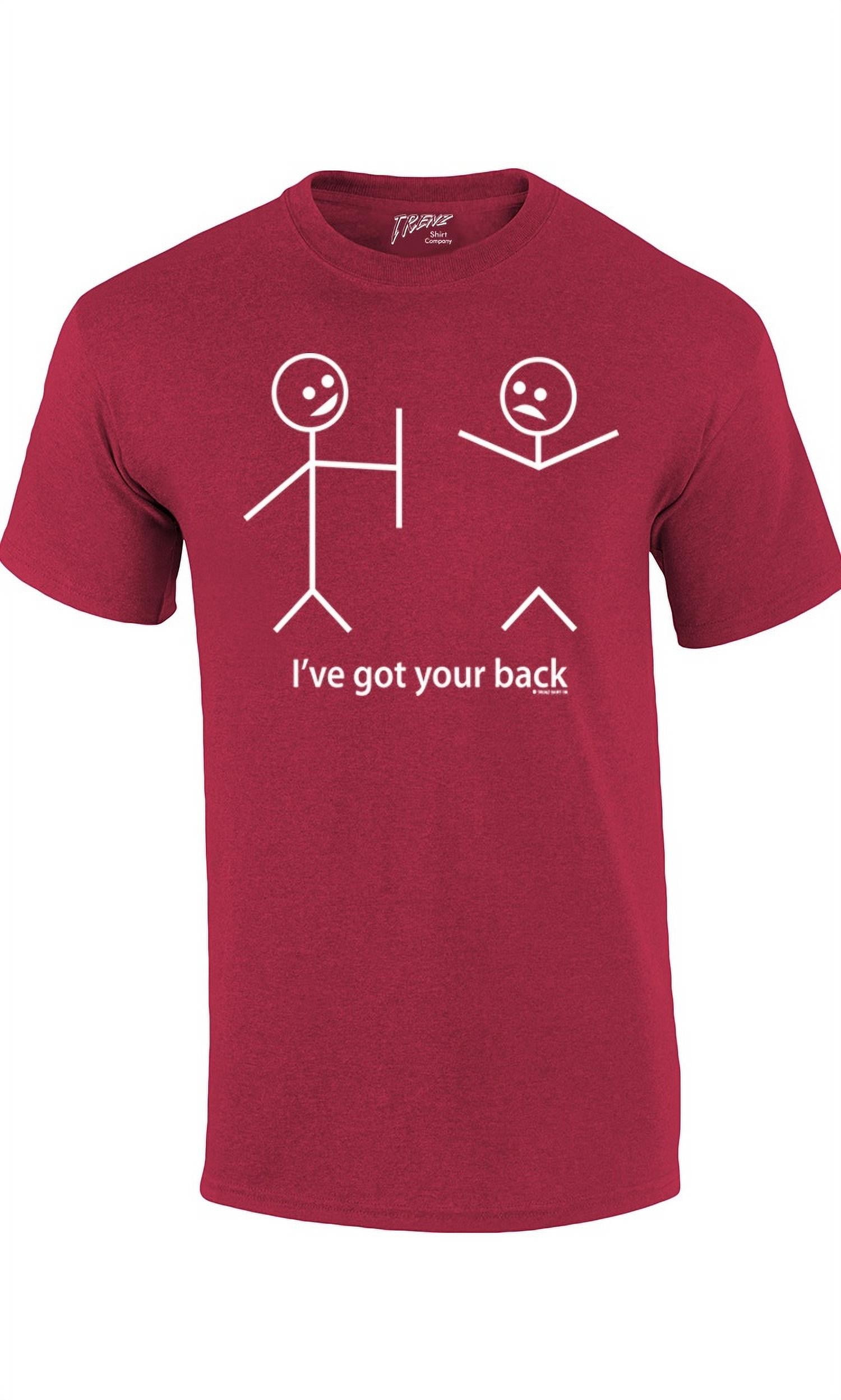 Funny TShirt Stick Figures I Got Your Backantiquecherryxxl
