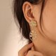 thumbnail image 1 of HomeKingdee Gold Color​ Alloy Irregular Geometric Earrings with Square Sequins for Women - Creative and Stylish Jewelry for All Occasions Including Wedding and Party, 1 of 5
