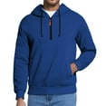 thumbnail image 2 of LWavelet Men's Fleece Hoodie Casual Long Sleeve 1/4 Zipper Pullover Sweatshirts, 2 of 7