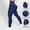Dark Blue high waisted cargo jeans for women a1, variant on Cagogo Slim High Waisted Jeans for Women with Pockets Denim Cargo Workout Tight Fit Long Pants Casual Streetwear Trousers, Dark Blue S