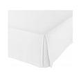 thumbnail image 2 of The Great American Store- 600 TC 100% Natural Cotton, Pleated Style Bed Skirt with 11 Inch Drop (Twin XXL Size, Solid White) -Easy Fit Dust Ruffle, Covers Bed Legs & Frame, 2 of 4