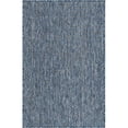 thumbnail image 1 of Unique Loom Outdoor Solid Heathered Rug 2' x 3' Rectangle Navy Blue/Light Blue, 1 of 1