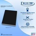 Premium Black 8x10 Cardstock MMF7 Thick Heavyweight 80lb Cover (20