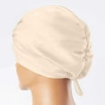 thumbnail image 5 of Adjustable Silk Satin Hair Bonnet for Sleeping Double Layer Wrap Cap Turban Women Men Curly Straight Long Hair, 5 of 5