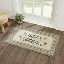 VHC Brands Kaila Happy Spring Jute Rug Rect w/Pad 27x48