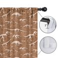 thumbnail image 4 of Blackout Kids Curtains,Brown White Dinosaurs Fossils Pattern Childrens Insulated Curtains Set Of 2,Bedroom Essentials,Toddler Room Decor 42"x54", 4 of 5