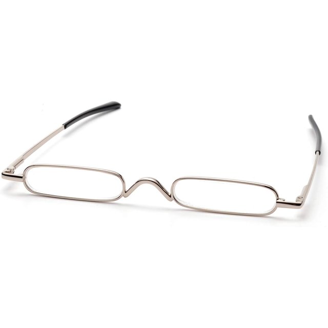ZUVGEES Easy Carry Mini Compact Slim Reading Glasses—Lightweight Portable Readers with w/Pen Clip Tube Case