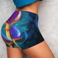 thumbnail image 3 of Picia Magic Mushrooms ,Fireflies Printed Workout Shorts for Women Seamless Scrunch Butt Lifting High Waisted Yoga Gym Booty Running Moisture-wicking Short Pants-XX-Large, 3 of 9