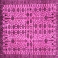 thumbnail image 1 of Ahgly Company Indoor Square Southwestern Pink Country Area Rugs, 4' Square, 1 of 4