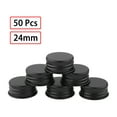 thumbnail image 6 of Aiihoo 50Pcs Aluminum Container Top Screw Lids Airtight Leak Proof Caps Makeup Container Lids Black 24MM One Size, 6 of 7