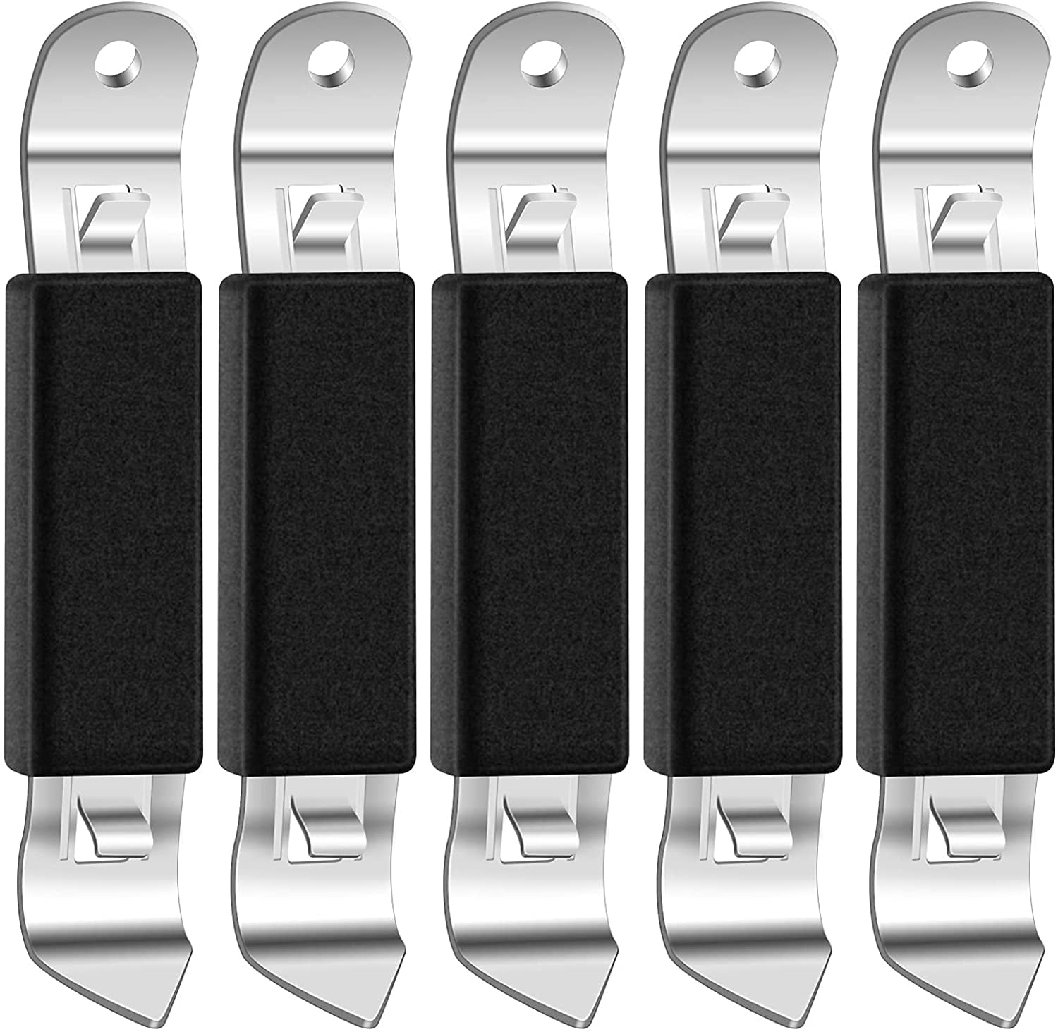 5 Pieces Magnetic Bottle Openers Classic Can Opener Stainless Steel Punch Beer Opener Small Wine Bottle Opener Portable Can Tapper with Magnet for Camping Traveling Fridge Home Bar Black 5 Pieces Magnetic Bottle Openers Classic Can Opener Stainless Steel Punch Beer Opener Small Wine Bottle Opener Portable Can Tapper with Magnet for Camping Traveling Fridge Home Bar Black