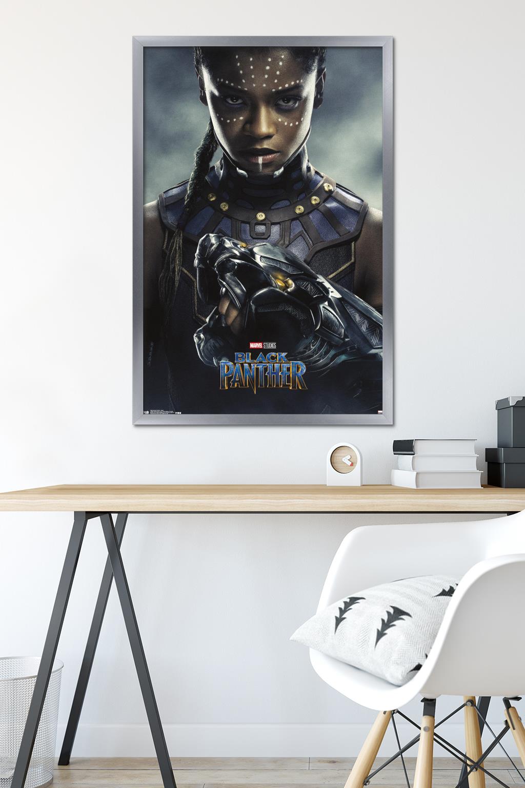 Marvel Cinematic Universe - Black Panther - Shuri One Sheet Wall Poster, 22.375" x 34", Framed
