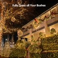 thumbnail image 5 of Christmas Net Lights 96 LED 6.5ft x 9.8ft Outdoor Christmas Bush Lights with 8 Modes, Connectable, Waterproof and Durable for Trees, Bushes, Christmas Decorations, Warm White, 5 of 7