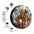 thumbnail image 4 of Fuzoiu Animal Filled Noahs Ark Print Universal Spare Tire Cover with Buckle Strap, Waterproof Wheel Covers for Jeep, Trailer, RV, Truck and All Car-16 inch, 4 of 6