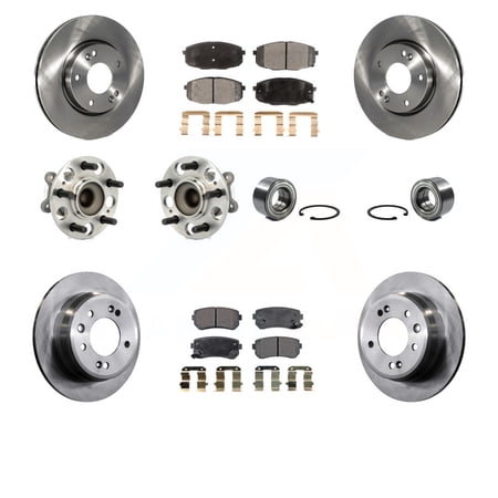 2008 KIA Spectra Brakes Pair Rear Wheel Hub & Bearing Assemblies For Hyundai Elantra Spectra 2001-2006 - 10 Year Warranty Wheel Bearing Hub Knuckle Assembly - Foto 4