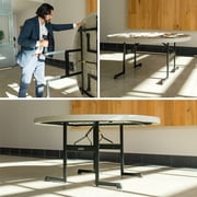 Lifetime 60 inch Professional Grade Round Folding Table, Putty Color (80125)