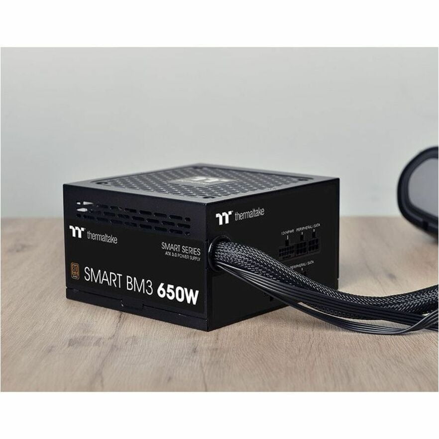 Thermaltake Smart BM3 650W 80Plus Bronze ATX 3.0 & PCIE 5.0 Ready Semi-Modular Power Supply; 105°C/221°F Japanese Capacitor; 5 Year Warranty; PS-SPD-0650MNFABU-3