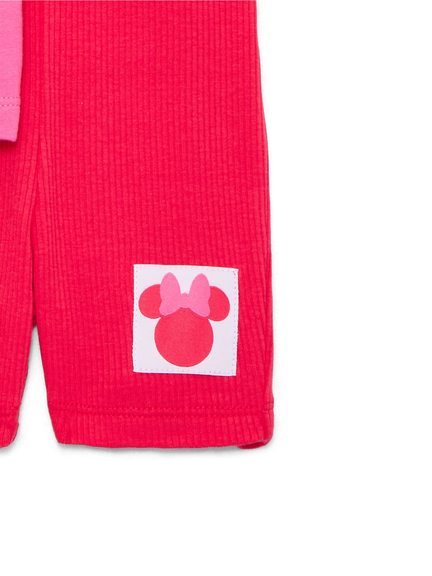 Minnie Mouse Toddler Girls Graphic Tee and Bike Shorts Set, 2-Piece, Sizes 12M-5T