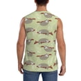 thumbnail image 4 of Fotbe Men's Twig Sloth Print Men's Sleeveless Muscle Tank Tops Casual T-Shirts for Gym Workout Beach-Large, 4 of 8