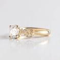 thumbnail image 2 of Jewelerix Brilliant Round Cut Anniversary Ring Elegant Moissanite Diamond Wedding Ring Romantic 14K Yellow Gold Vermeil Engagement Perfect Ring, 2 of 5