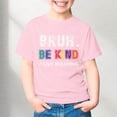 thumbnail image 3 of WAYUTE Girls Letter Graphic Tee Short Sleeve T Shirt Top for Kids Children Fashion Versatile Casual Outdoor, 3 of 4